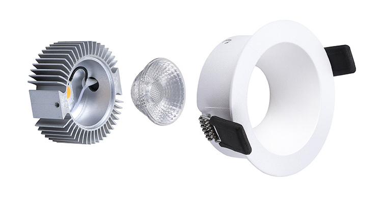 anti-glare Downlight Spotlight trimless recessed down light for hotel downlights 6 Inch Surface Led CE