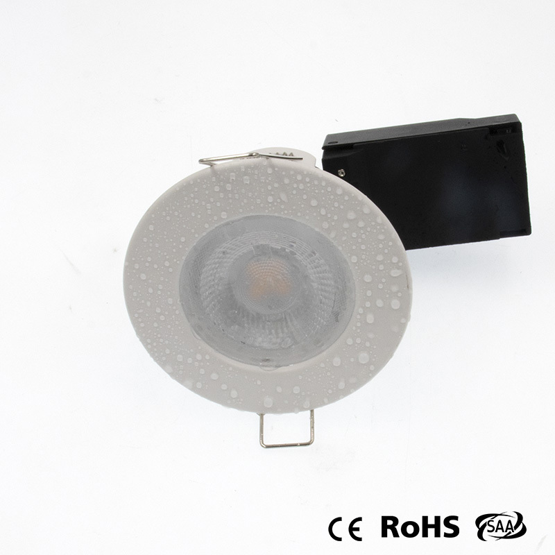 5W IP65 downnlight for bathroom fire-rated for UK 520lm SMD NO Noise 0-100% dimming F6055-AC OEM/ODM