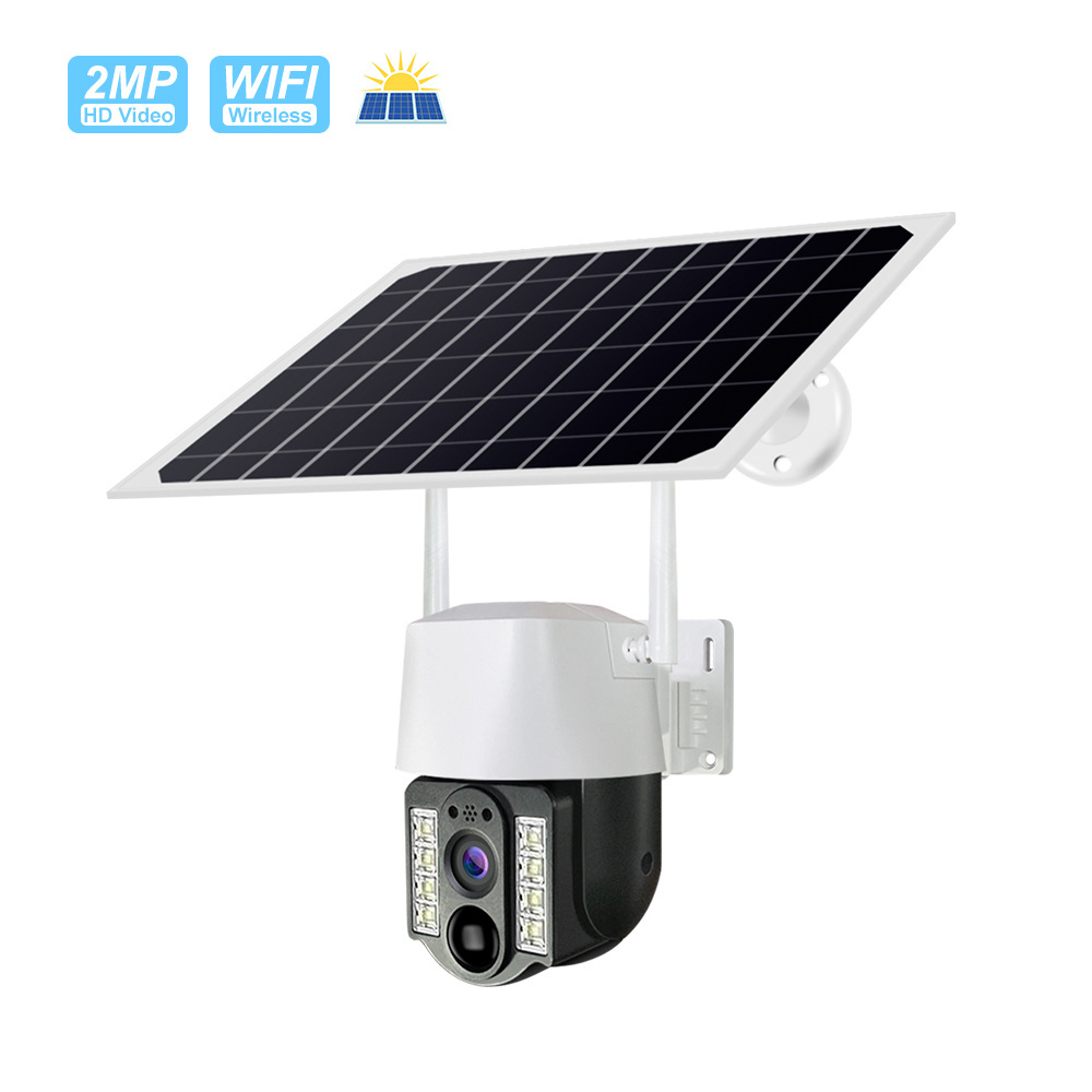 New V380 PRO Waterproof IP66 3MP Solar Battery Powered Camera H.265 Cloud Storage Solar Power CCTV IP PTZ WIFI Solar Camera