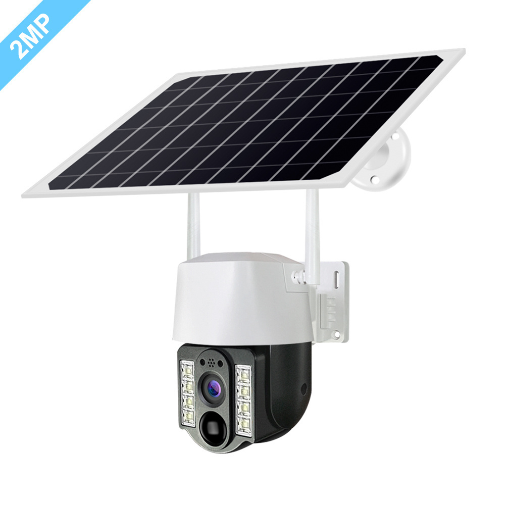 New V380 PRO Waterproof IP66 3MP Solar Battery Powered Camera H.265 Cloud Storage Solar Power CCTV IP PTZ WIFI Solar Camera