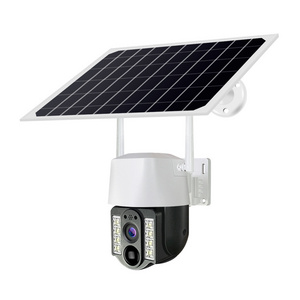 New V380 PRO Waterproof IP66 3MP Solar Battery Powered Camera H.265 Cloud Storage Solar Power CCTV IP PTZ WIFI Solar Camera