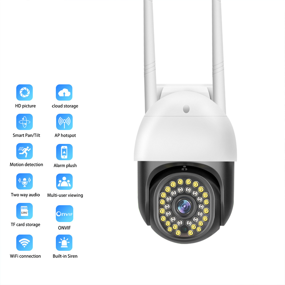 Hot sales V380 wifi camera 3MP monitor Security Human body tracking Outdoor PTZ CCTV Video Surveillance