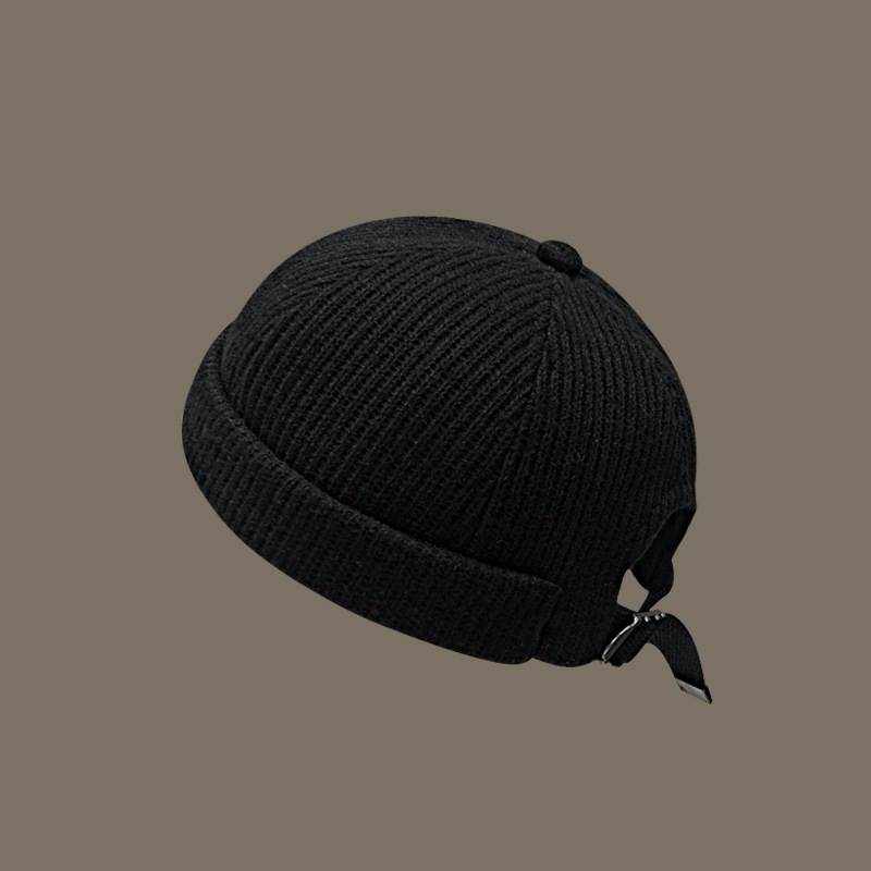 new Mens Docker Hat Beanie knitted winter warm brimless baseball cap hat for mens adjustable