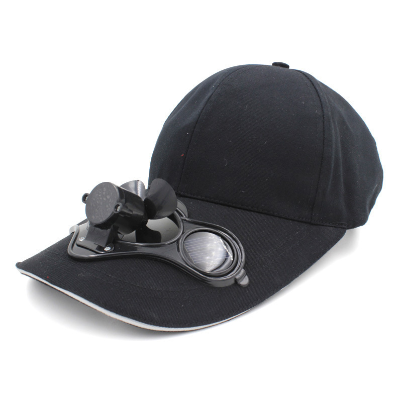 Peaked Cap Hat Summer Baseball Hat with Solar Powered Fan Cooling Fan Cap for Camping Traveling Outdoor hats with fan