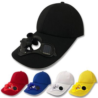 female Peaked Cap Hat Summer Baseball Hat with Solar Powered Fan Cooling Fan Cap for Camping Traveling Outdoor cap with fan