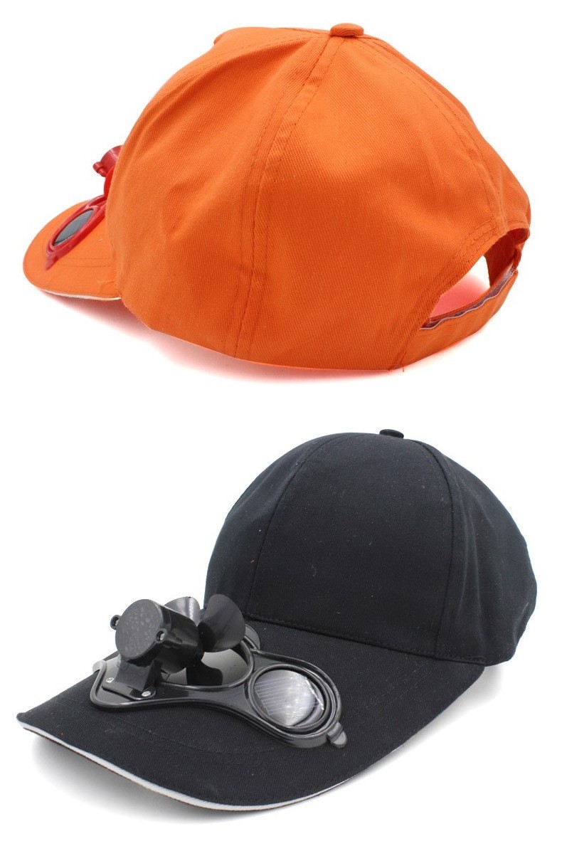 Peaked Cap Hat Summer Baseball Hat with Solar Powered Fan Cooling Fan Cap for Camping Traveling Outdoor hats with fan