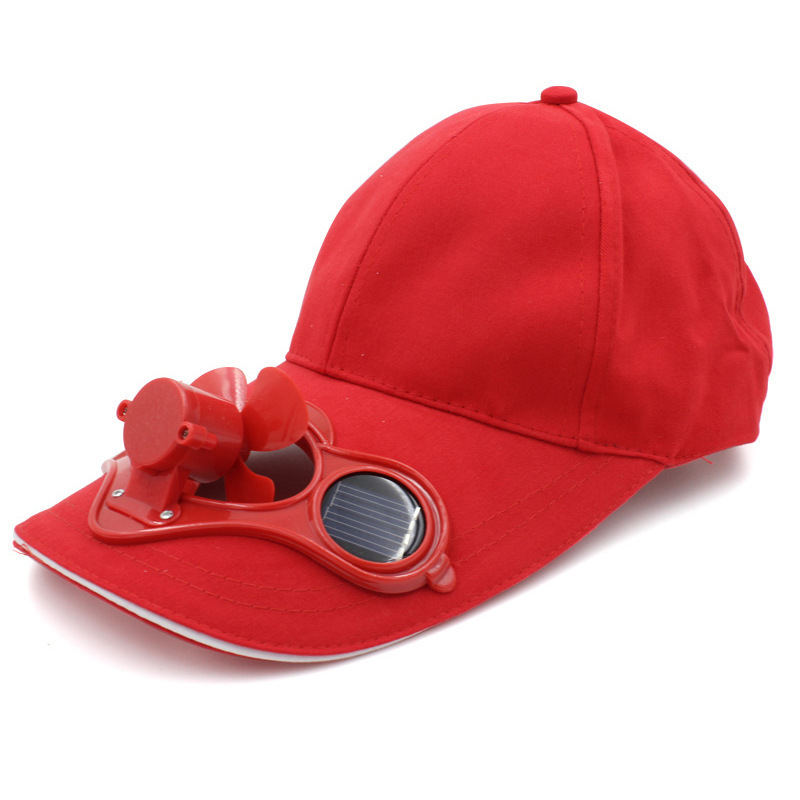 Peaked Cap Hat Summer Baseball Hat with Solar Powered Fan Cooling Fan Cap for Camping Traveling Outdoor hats with fan