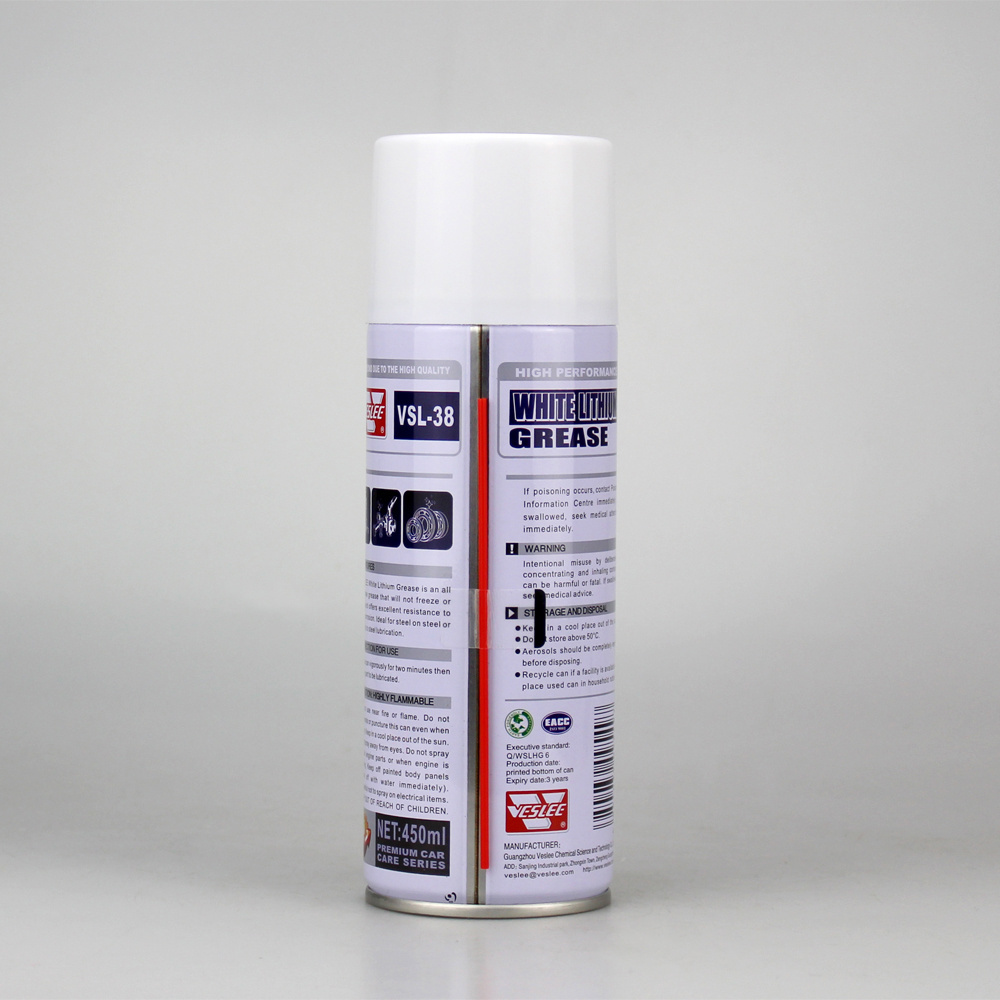 Truck Lubricant Chain Maintenance Aerosol Can White Lithium Grease Spray