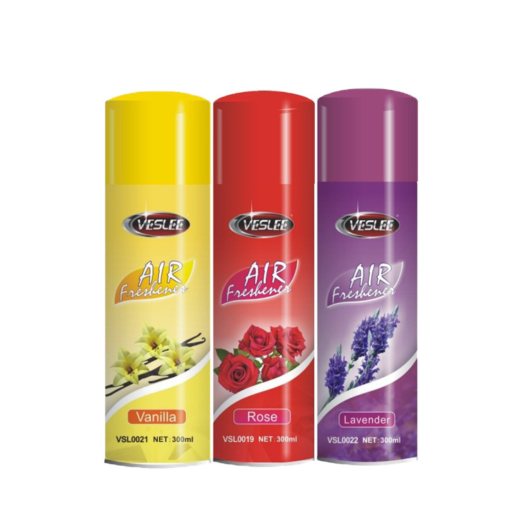 VESLEE Eco-friendly Multiple Refreshing Scent Aerosol Spray Car Air Fresheners