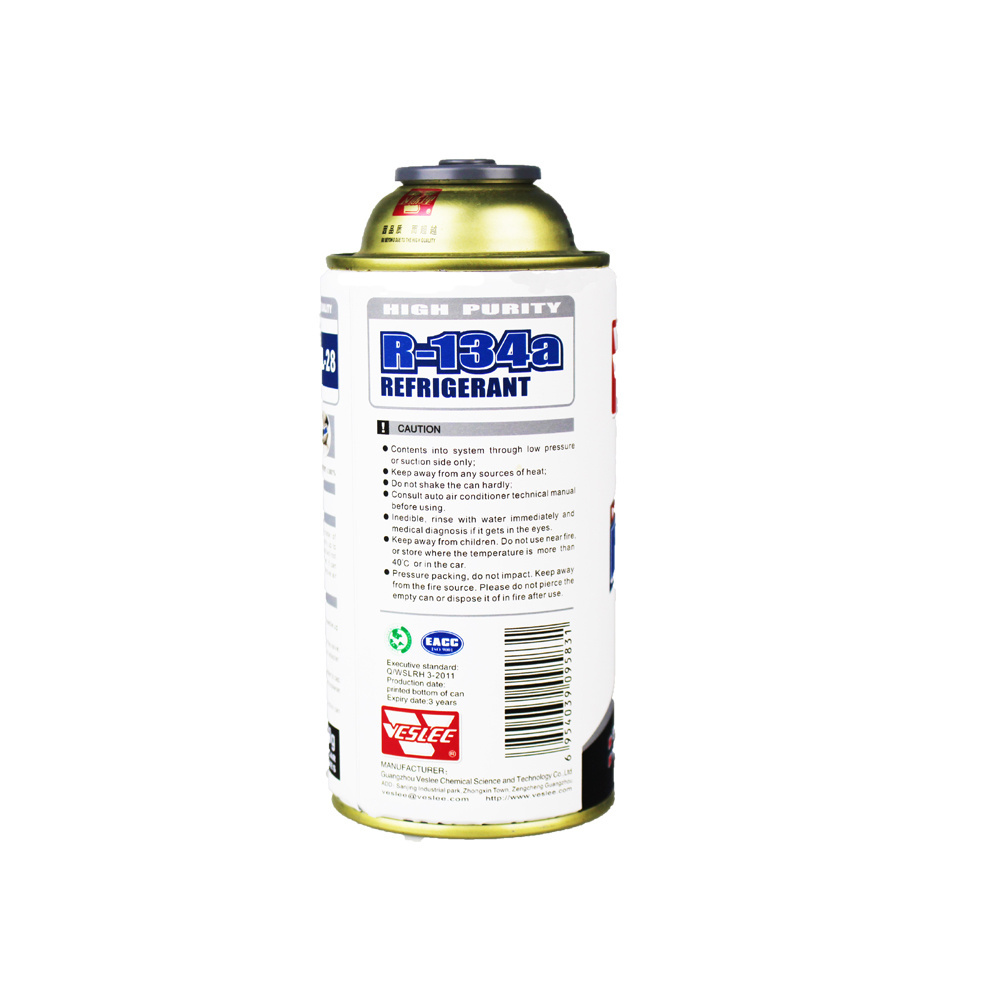 anti-corrosion car gas refrigerante  99% purity automotive air conditioner 134a refrigerante 134a refrigerant gas