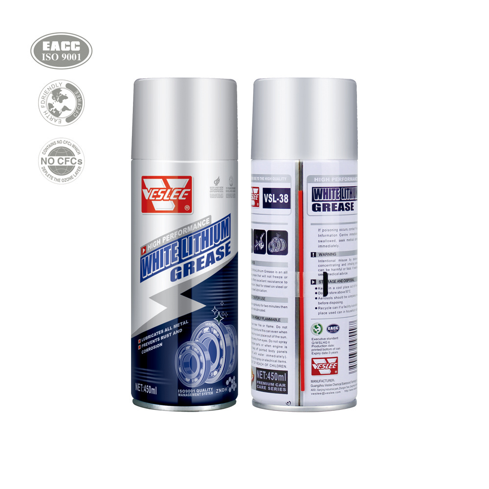 Truck Lubricant Chain Maintenance Aerosol Can White Lithium Grease Spray