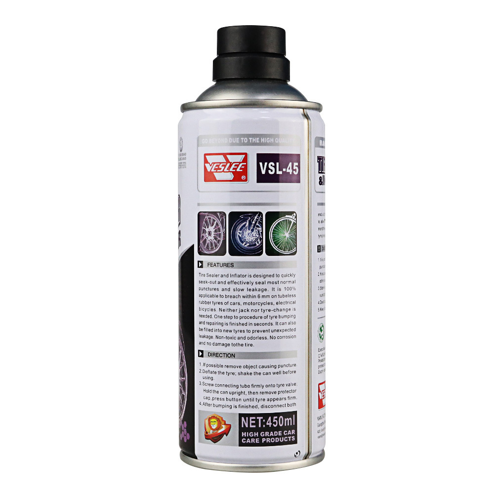 quick fix urgent use repair tyre sealant anti puncture liquid sealant spray tire sealant and inflator