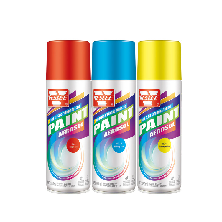 Manufacturer Fast Drying Bright Red Color Spray Aerosol Spray Paint Graffiti