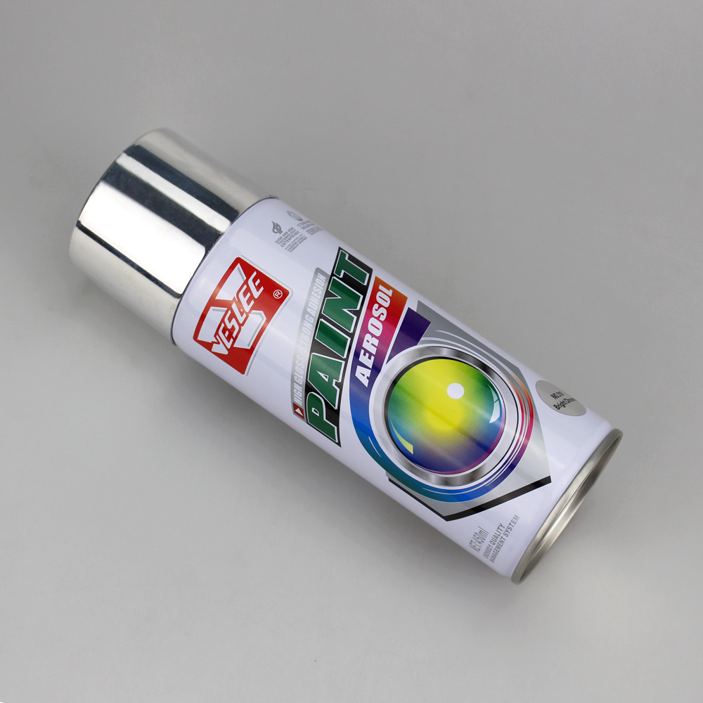 VESLEE acrylic basis paint primer metallic acrylic glitter vinyl high gloss aerosol chrome spray paint