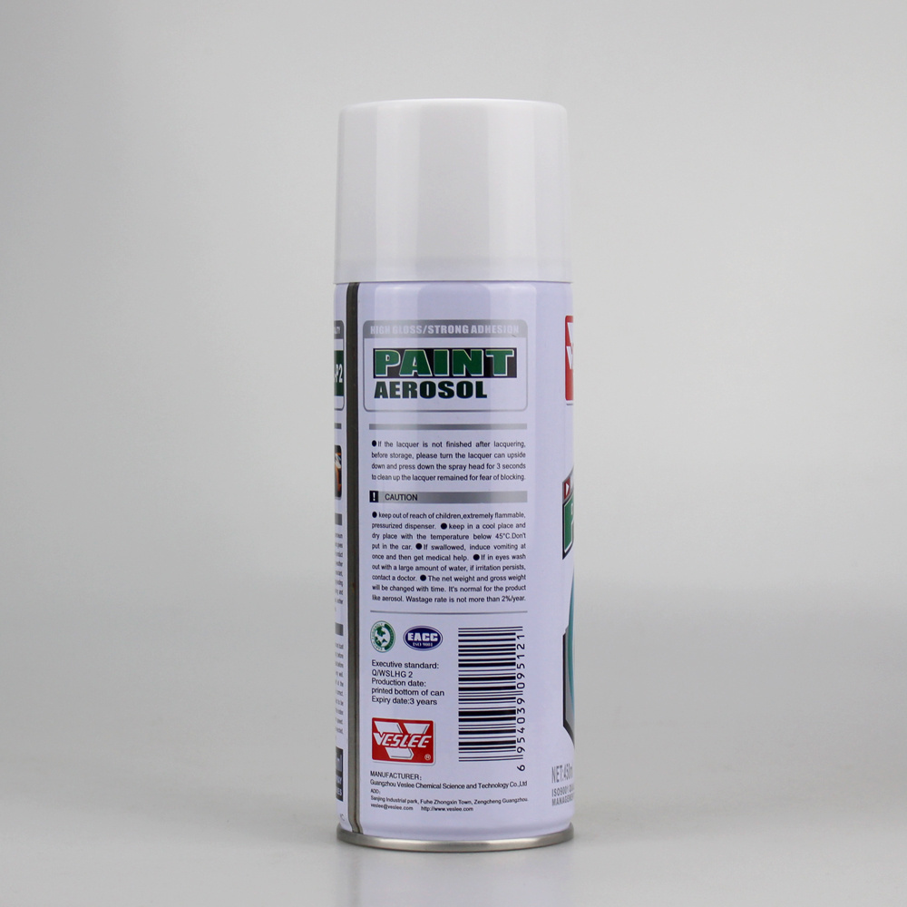 Car Protective Coating 450ml Quickly Dry Metal White Spray Paint