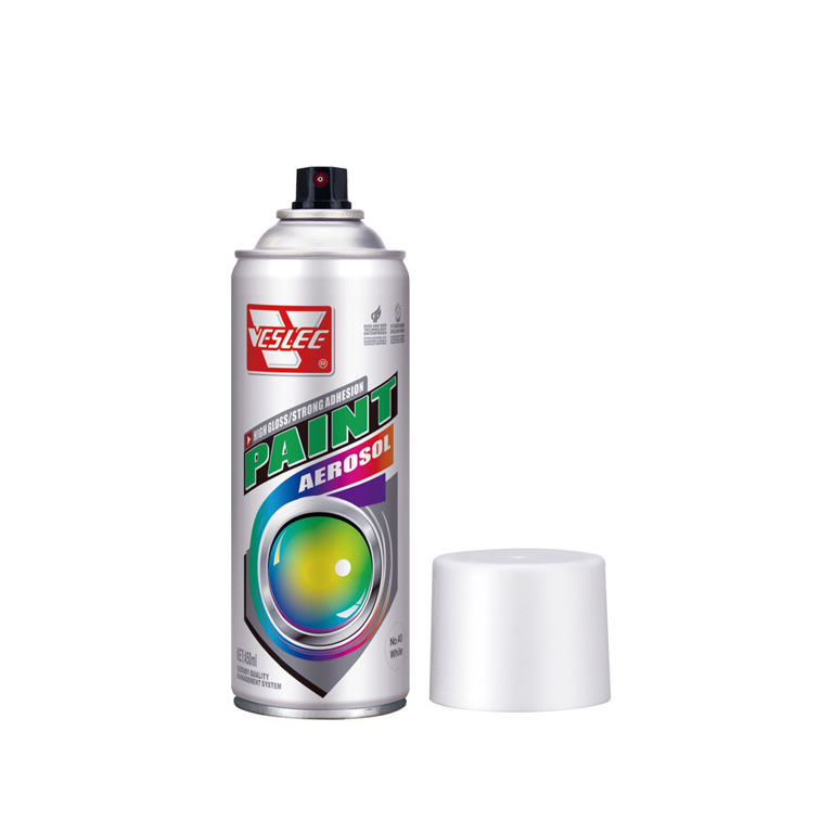 Hard Film Surface Gloss And Flexibility Aerosol Spray White Paint For Building