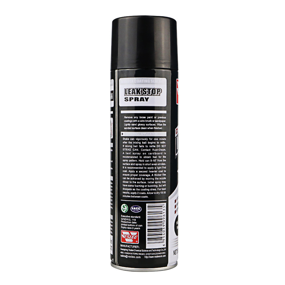 Strong Scratch Resistance Protect Metal Waterproofing Aerosol Leak Sealer Spray