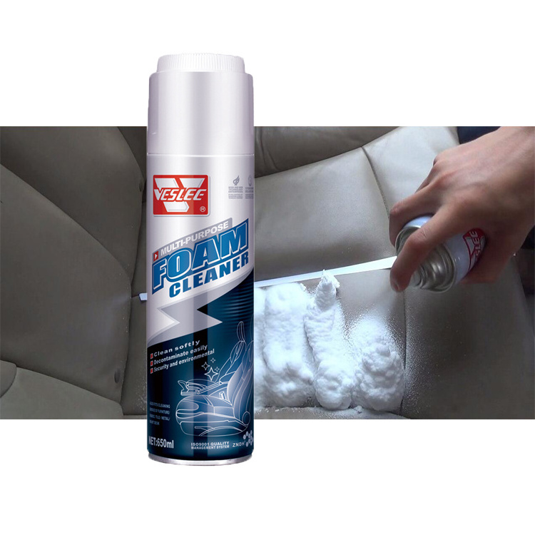 650ML Car Interior Cleaning Foam Spray Rich Foam Remove Smudges Universal Multi Purpose Foam Cleaner