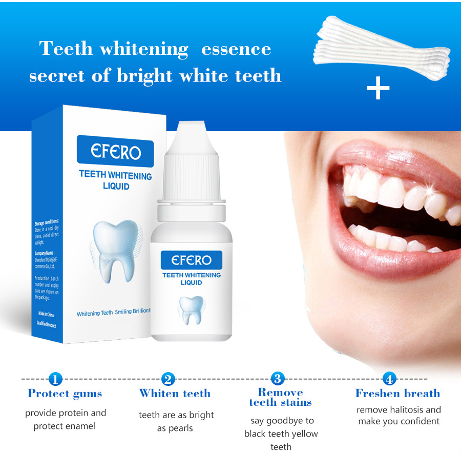 EFERO Whitening Oral Hygiene Cleaning Serum Remove Plaque Stains  teeth Bleaching Tools Dental Care Toothpaste