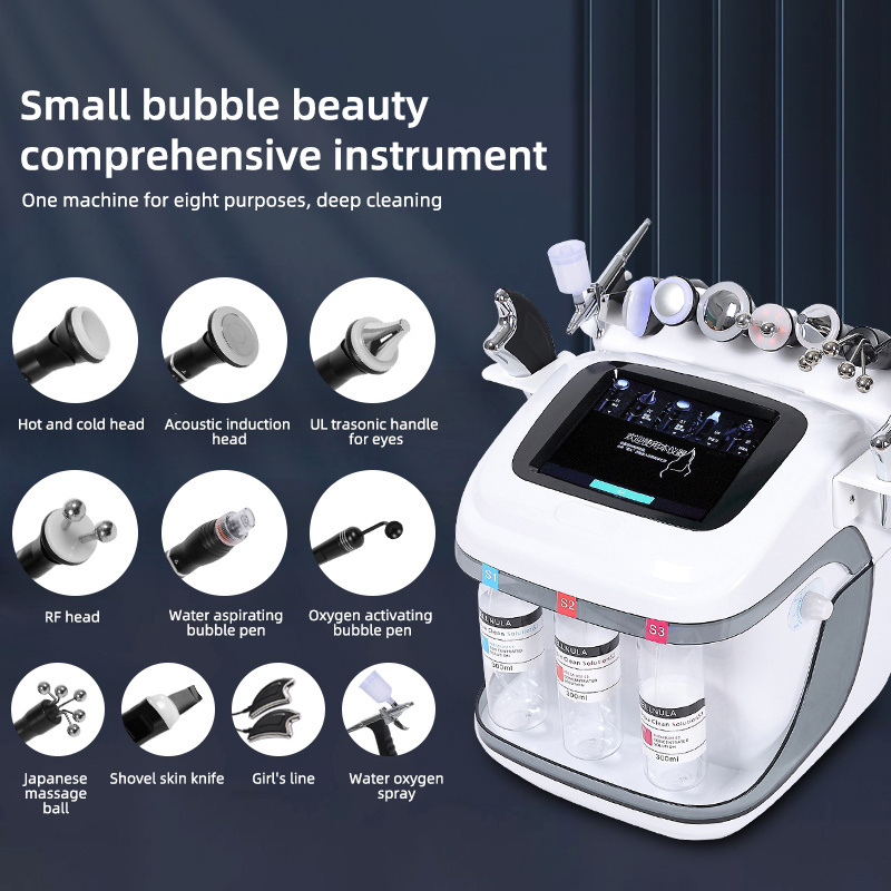 Top Quality Hydra Oxygen Facial Machine With Skin Analyzer Light Spot Whitening Lift And Tighten Hydra Dermabrasion Machine