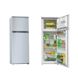 Colorful Retro Fridge /Black White Colored Double Door Refrigerator With Lock And Key