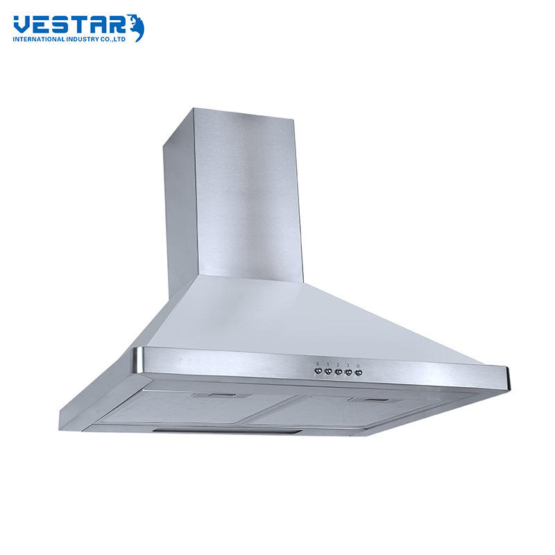 60hz range hood Inox Color Saving Energy Curved Glass Cooker Hood with LED Light