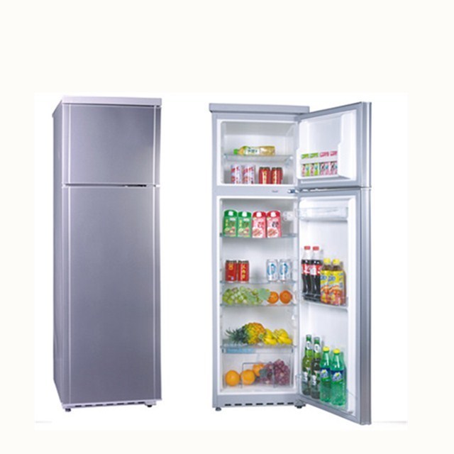 Double Sided Rechargeable Home Hold Ice Cream And Meat Vegetables Refrigerator with Glass Door