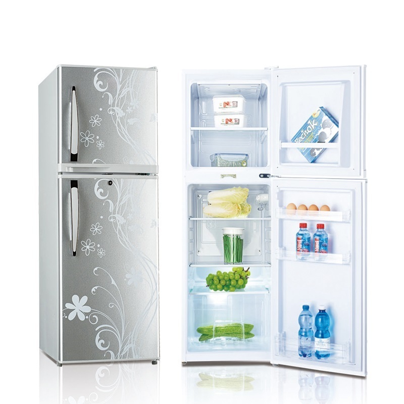 Home use 202L fridge upright refrigerator Double Door combined freezer fridges for home