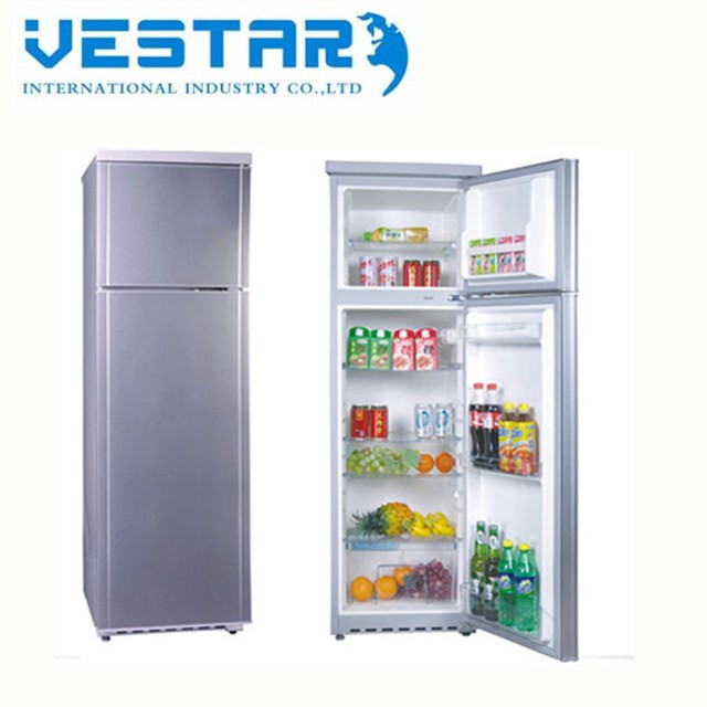 Double Sided Rechargeable Home Hold Ice Cream And Meat Vegetables Refrigerator with Glass Door