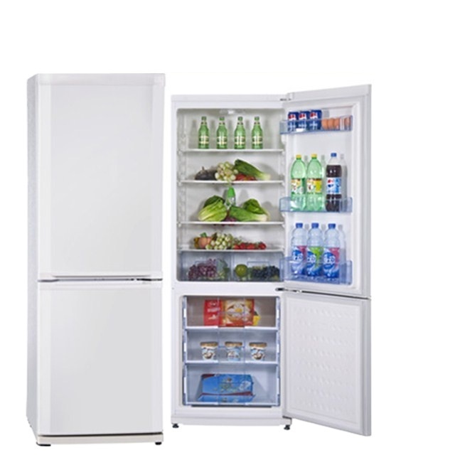 Double Sided Rechargeable Home Hold Ice Cream And Meat Vegetables Refrigerator with Glass Door