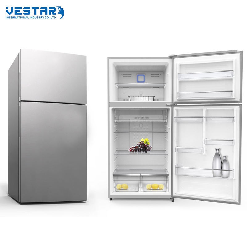 Cheap Double Door Refrigeration Equipment Freezer Fridge Refrigerator