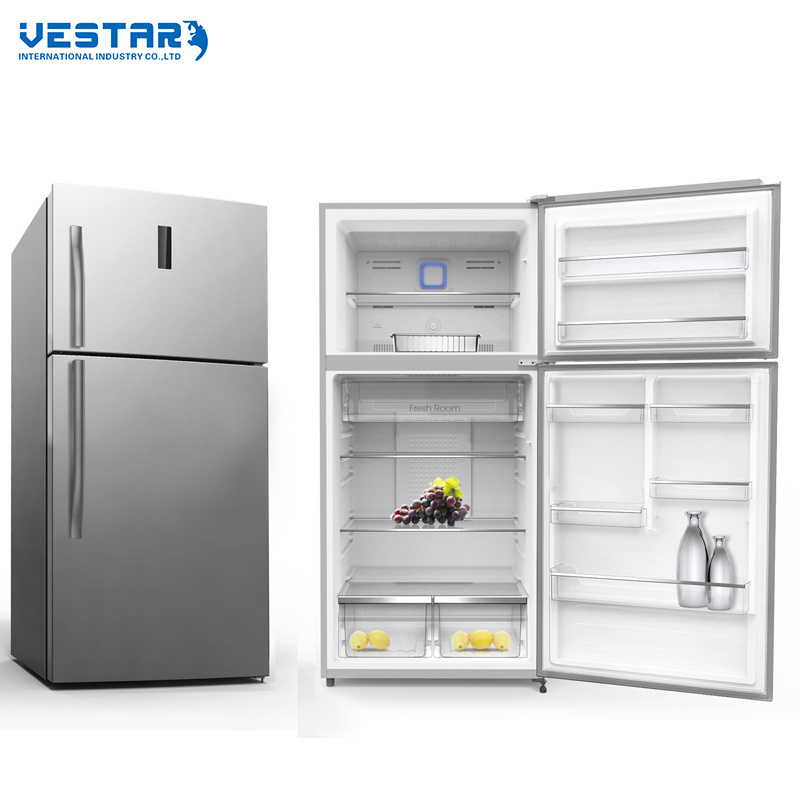 Cheap Double Door Refrigeration Equipment Freezer Fridge Refrigerator