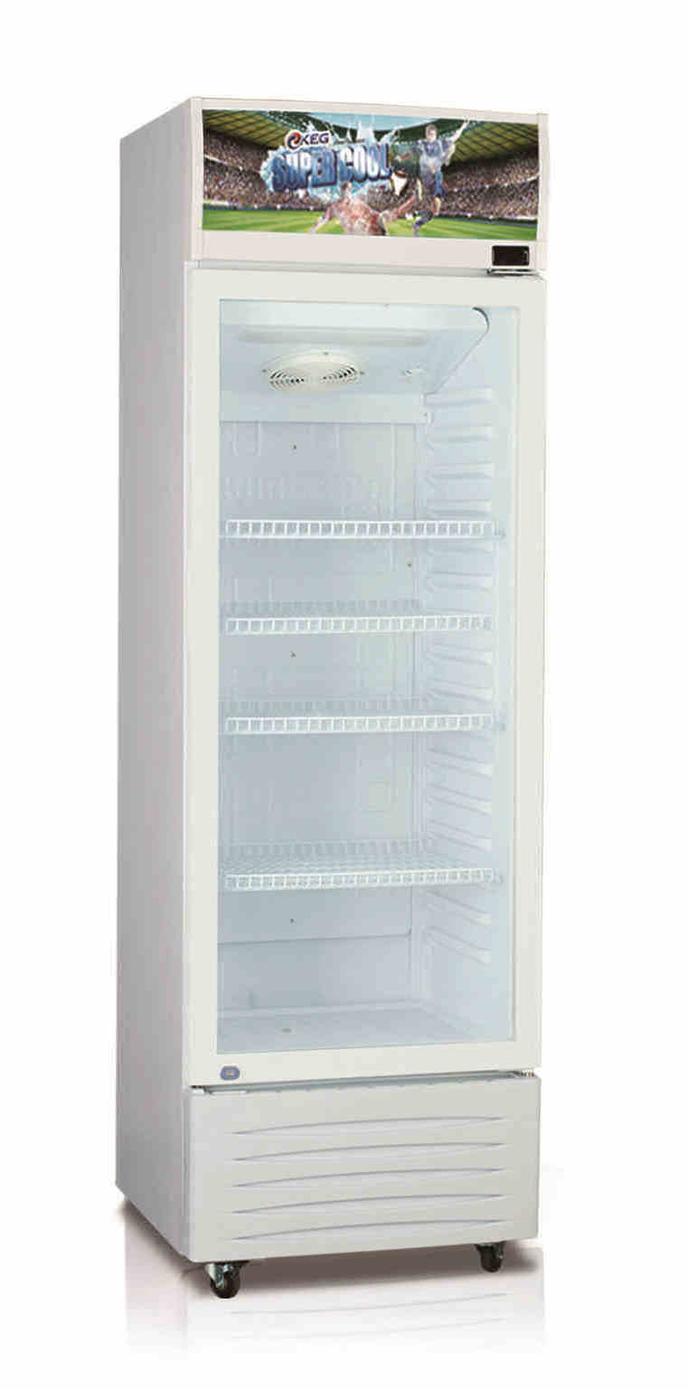 ST climate vertical glass door stand up display freezer