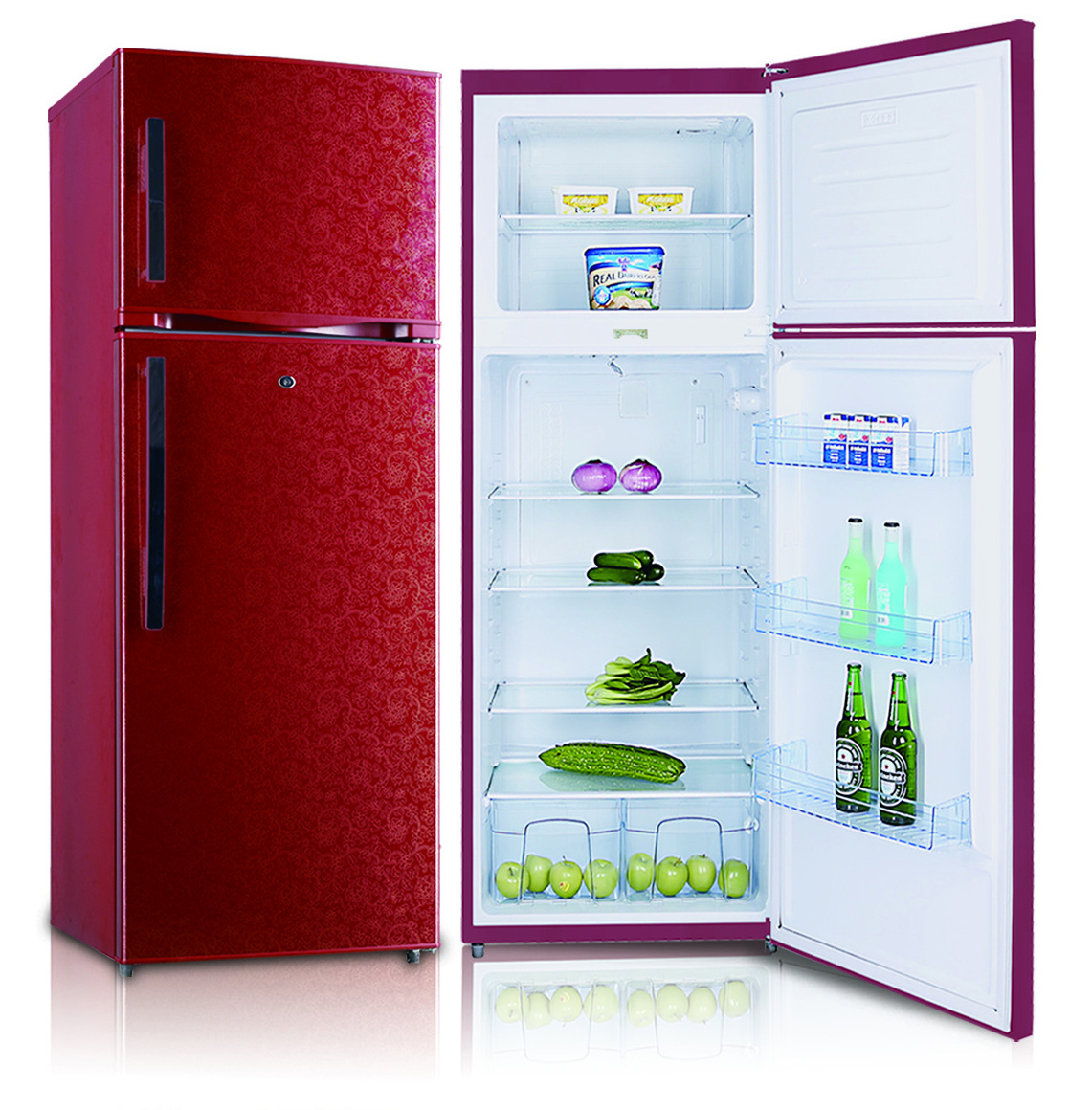 VD-283FW  fridge freezer super general defrost 2 door refrigerator for home using