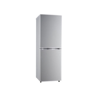 Home 152L Width Double Doors Stainless Steel Refrigerator Fridge