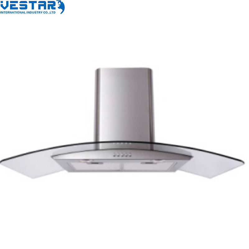 Hot sale custom or standard wall mounted stainless steel island cooker hood