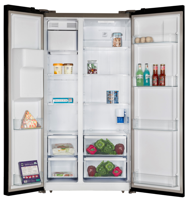 New style frost free side by side refrigerator with water dispenser