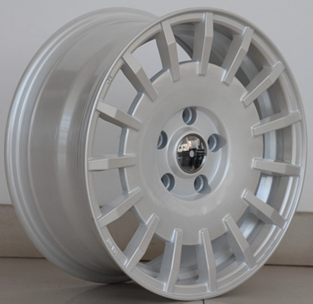 hot sale 4 5 lugs alloy wheel rims 15 16 inch rally rac racing white red detail gun metal grey