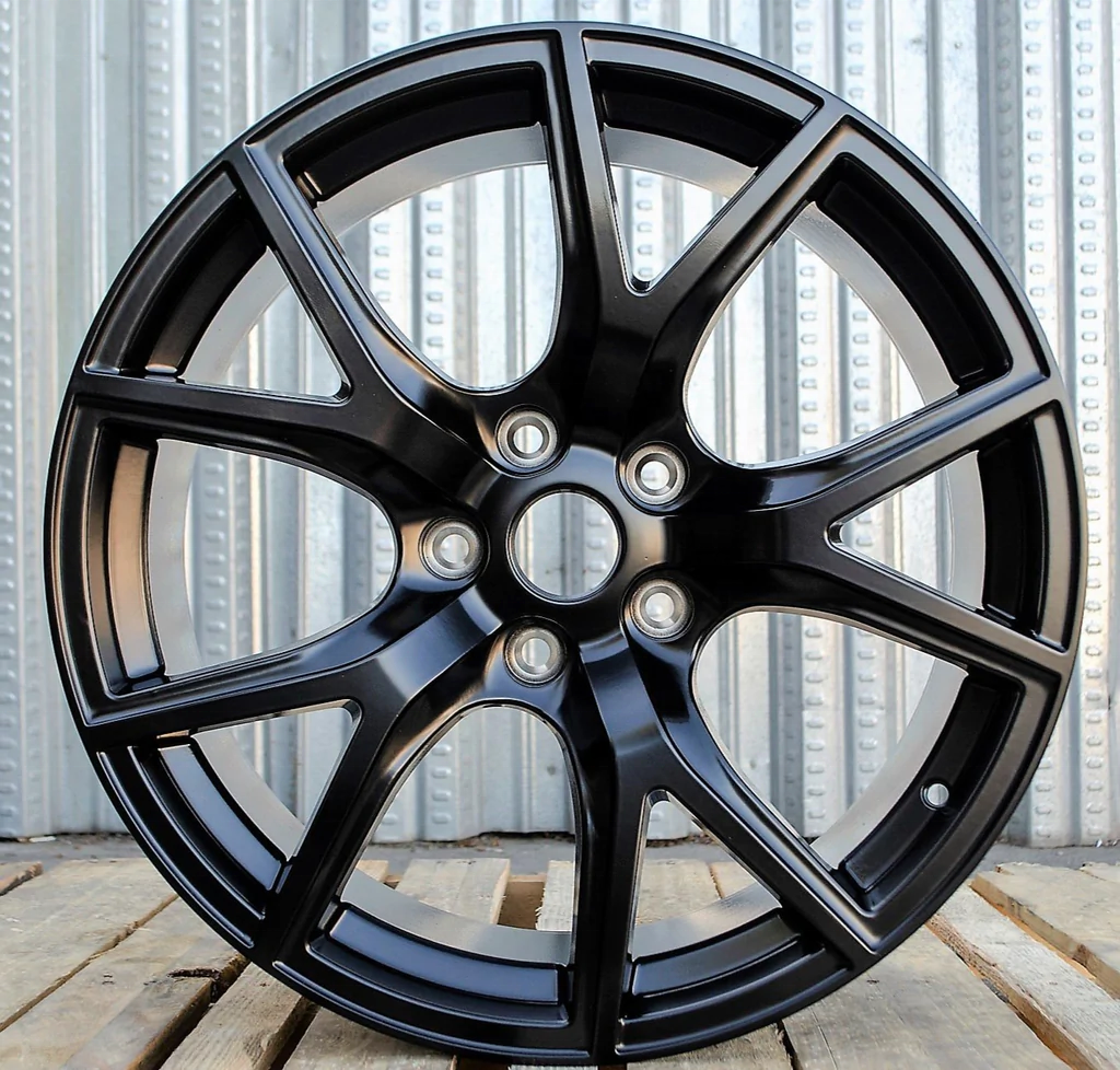 Matte Black Passenger car alloy wheel rims 20 inch 5*127