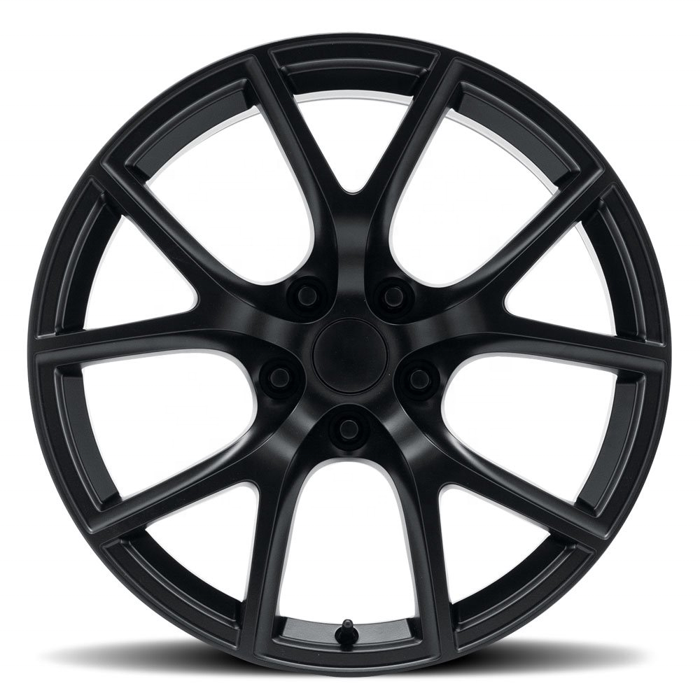 Matte Black Passenger car alloy wheel rims 20 inch 5*127