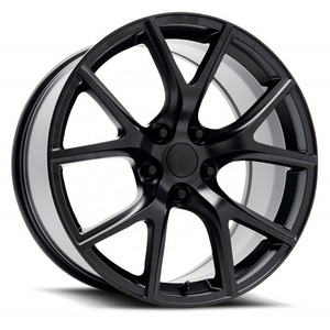 Matte Black Passenger car alloy wheel rims 20 inch 5*127