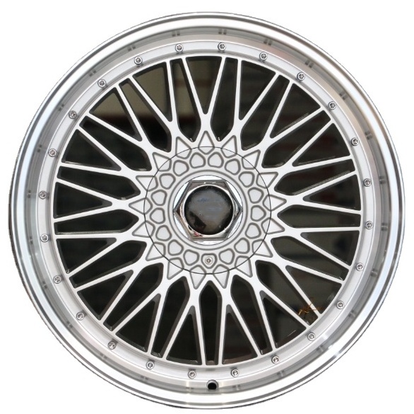 Mesh design staggered 17 18 20 22 inch pcd 4x100 5x114.3 alloy wheels rims passenger car wheels