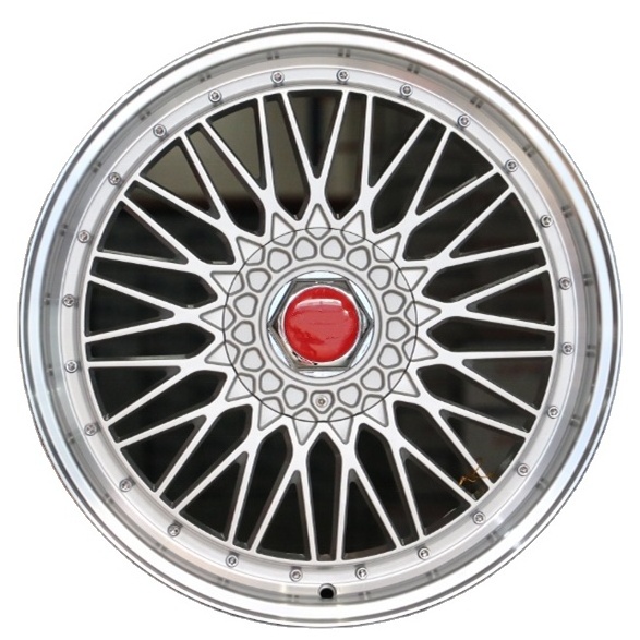 Mesh design staggered 17 18 20 22 inch pcd 4x100 5x114.3 alloy wheels rims passenger car wheels