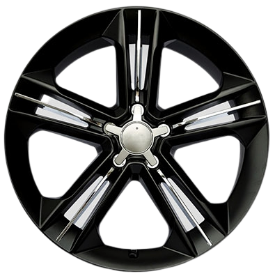 High profile black machine face passenger car wheels rim