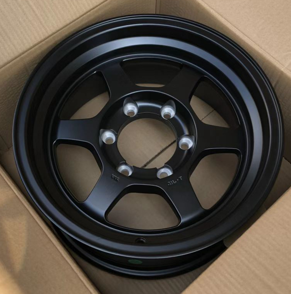 deep dish 6 spokes 15 inch 16 inch staggered 4x4 4x100 4x114.3 6x139.7 0 et offroad wheels for SUV sport car