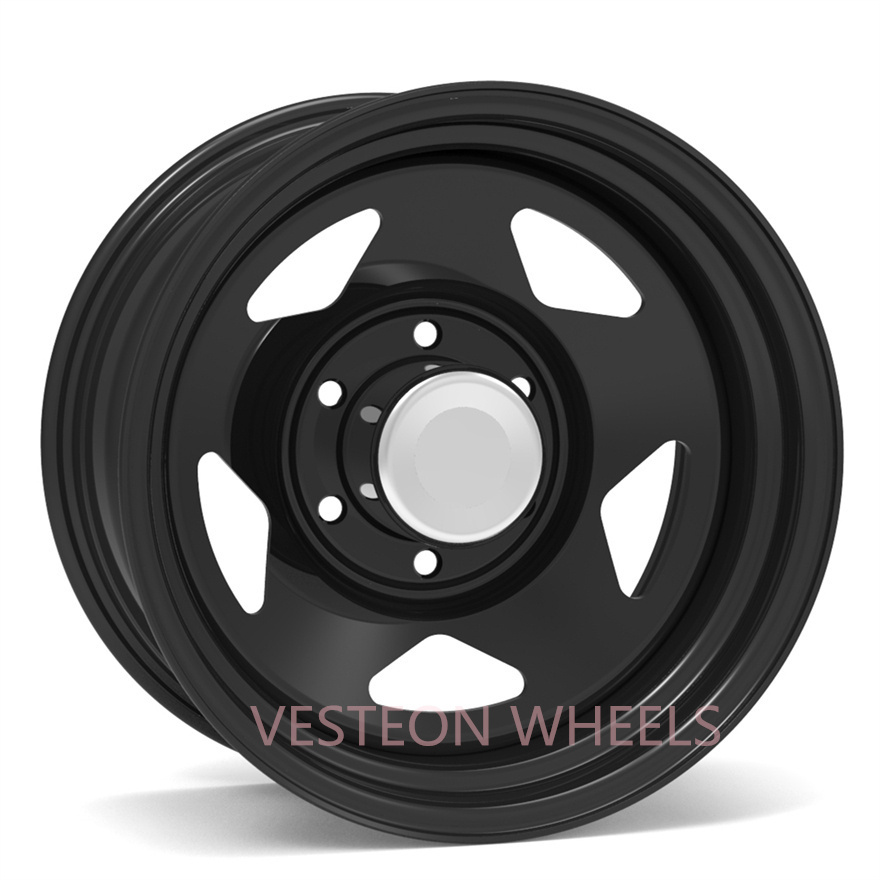 Steel Trailer Wheels 14 15 16 17 inch 4X4 modified suv  steel rim  hole 5/6/8  VESTEON design  off road  rims