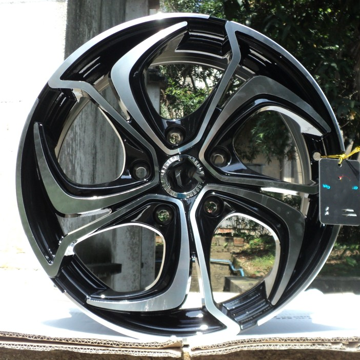 Hot sale 4 5 lugs alloy wheel rims 15 16 inch  4*100 4*114.3 5*100 for wheelegend chrome black machined face