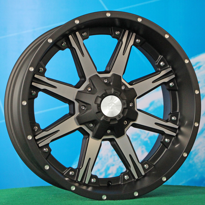 16 17 18 19 20 22 inch deep dish matt black color 5x139.7 concave alloy wheel 4x4 rims for SUV