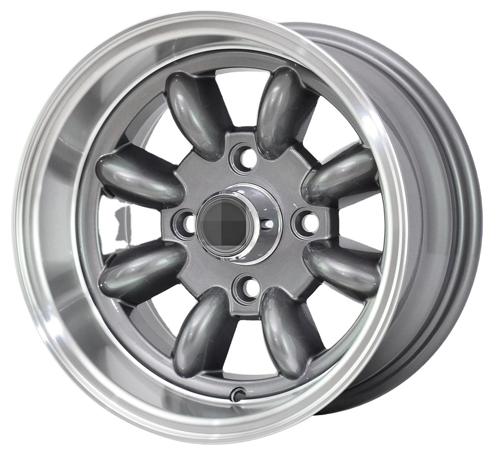 4 Holes Car Rims Wheels 14 15 16 Inch Structure Alloy  lack Silver Accessories Auto Steel Box Item Aluminium Pcs Color