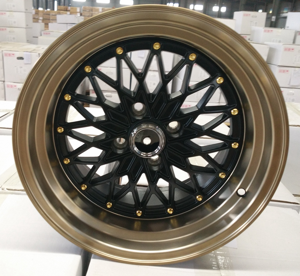 Factory price deep dish 2024 hot sale 15 inch passenger car wheels rims for universal car